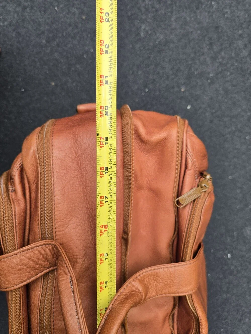 Vintage Leather Duffel Bag Weekender By CORTEZ Made In Colombia Saddle Color